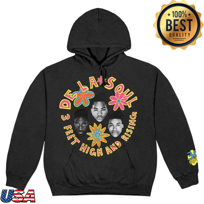 Official We Are De La Soul 3 Feet High And Rising Black Sweatshirts