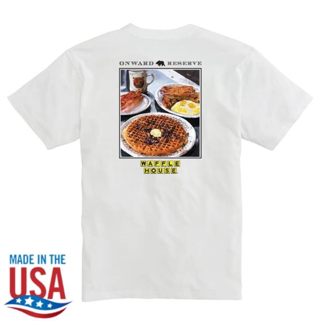 White Waffle House Menu Tee Onward Reserve 2026