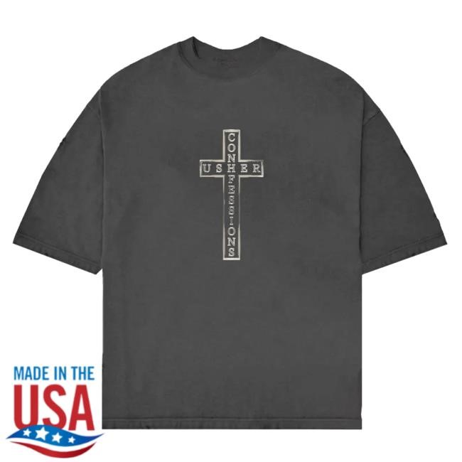 Shop Usher World Usher Confessions Cross T-Shirts