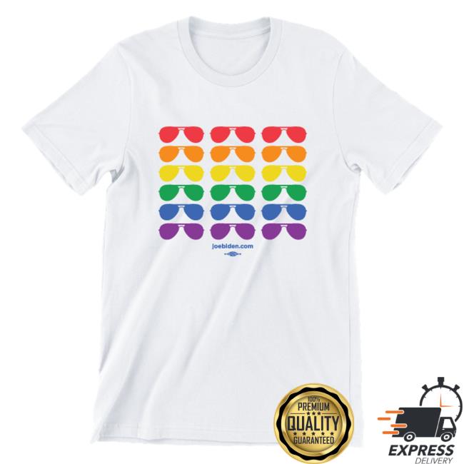 Official Joe Biden Merch Store Joe Biden Pride Aviators Unisex White Attractive Shirt Joe Biden Apparel Clothing Shop JoeBiden
