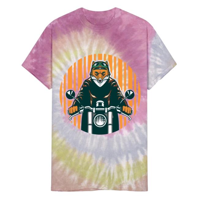 Spreadshirt Shop Store Bad Guy Biker Fox Unisex Tie Dye Tshirt Spread Shirt Merch