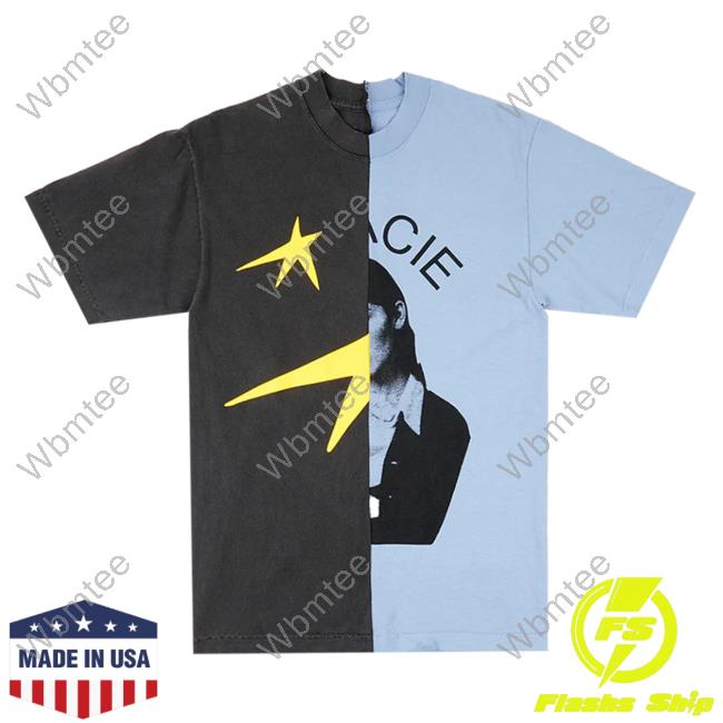 Official Gracie Abrams Merch Store Star Upcycled Split T Shirt II Gracieabrams Shop