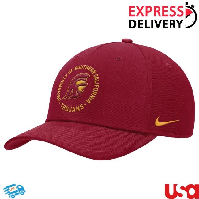 USC Trojans Nike Tommy Head U of So Cal Team Rise Primetime Structured Adjustable Snapback Hat USC Bookstores Official