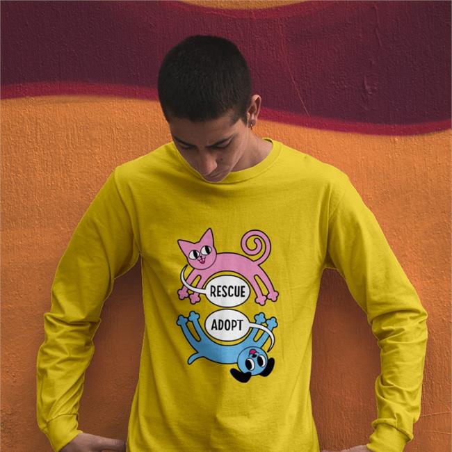 Bonfire Merch Rescue Adopt Long Sleeve Lurian