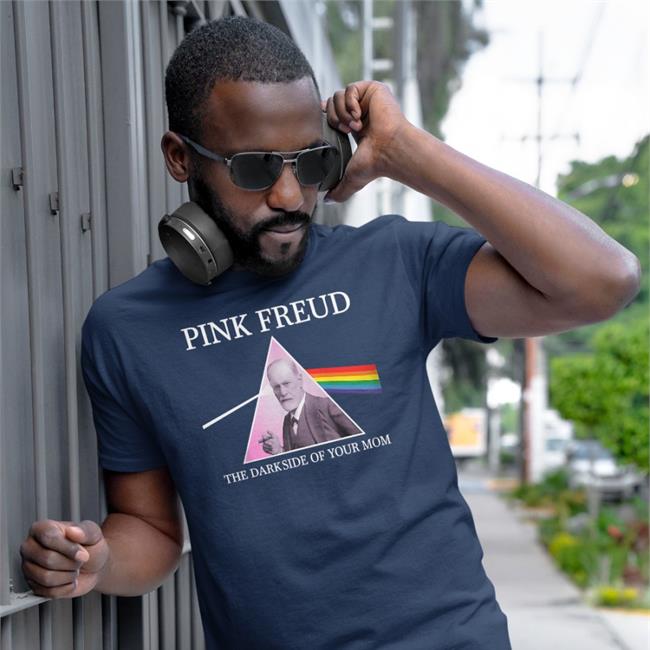 Pink Freud Side Of Your Mom Shirt Black