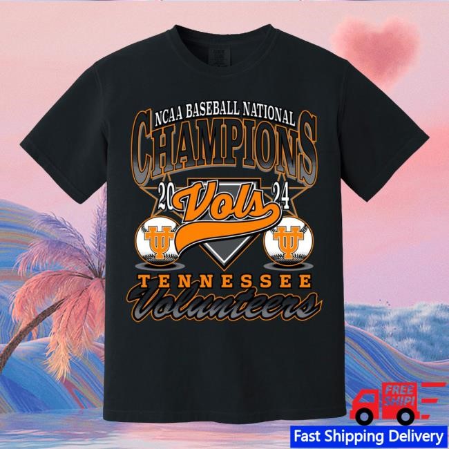Official Utvol Shop Merch 2024 Baseball National Champions Vintage Black Tshirt