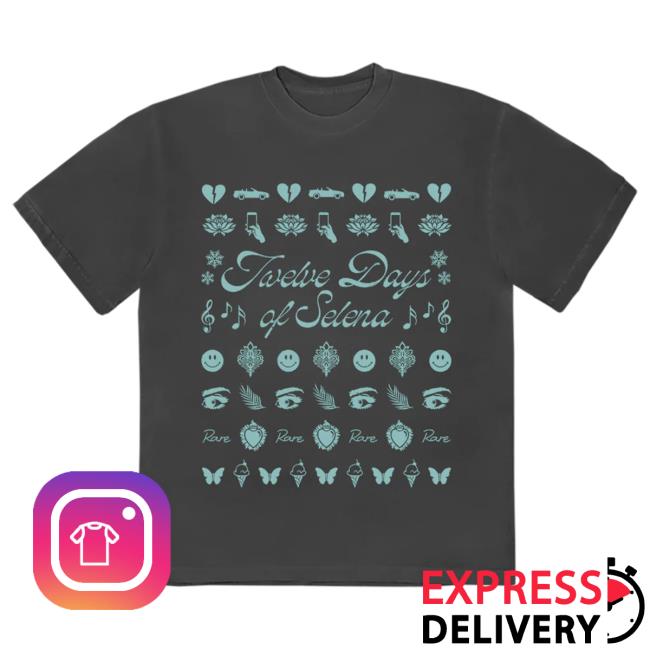 Official Interscope Records Selena Gomez Merch Store Twelve Days Of Selena T-Shirts Selena Gomez Apparel Clothing Shop