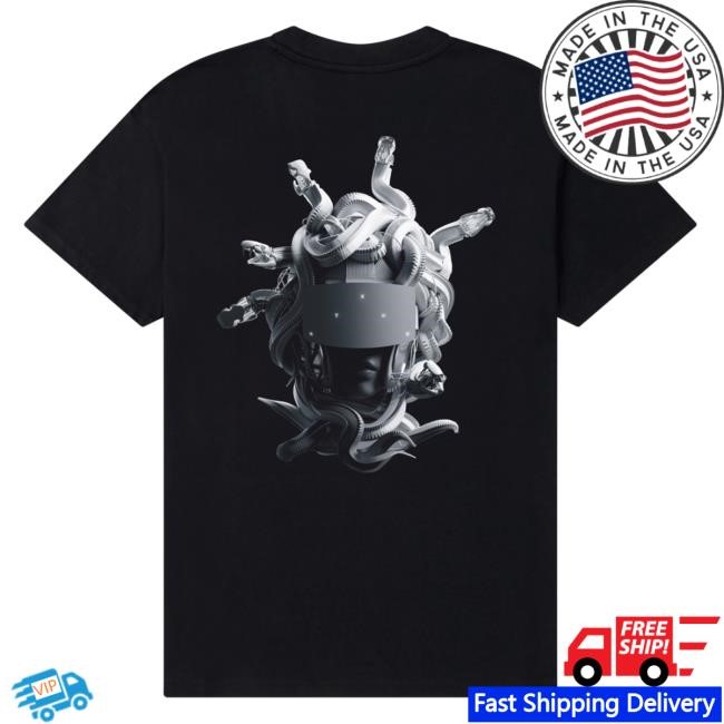 Official Meduza Merch Shop Greyscale Head S/S Shirt Meduza Clothing Store Apparel