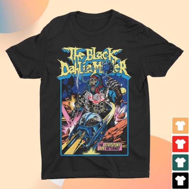 Official Night Shift Merch Indie Merch Store The Black Dahlia Murder - The Statutory Ape Returns Top Shirt Black NightShiftMerch IndieMerchStore