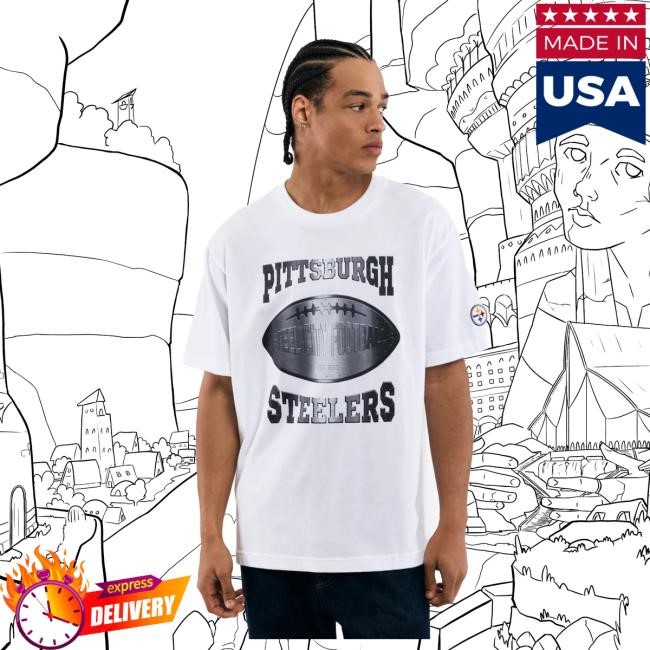 Official Golf Wang Merch Steelers Cutout Hot Shirt White by Golf Wang x NFL