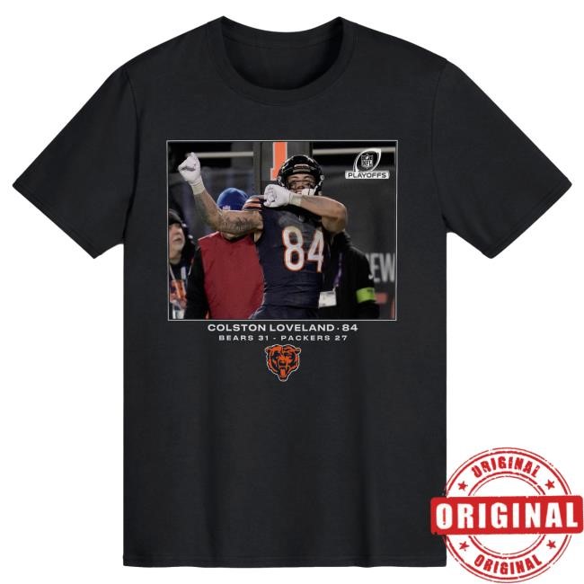 Colston Loveland Chicago Bears NFL Flash Features Wild Card Tee Vintage Collector Us