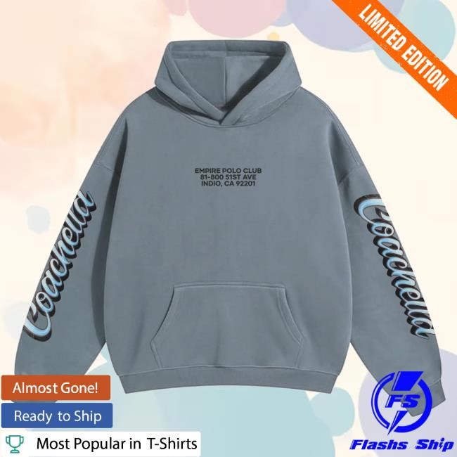 Official Coachella Merch Store Coachella Painted Palms Pullover Hoodie