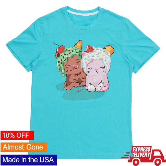 Official Moriah Elizabeth Merch Store Shop Eustace and Shelly Tees Teal MoriahElizabeth