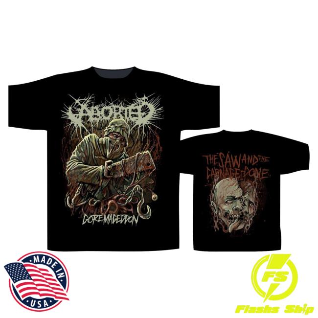 Official Night Shift Store Shop Aborted - Goremageddon T Shirt Nightshift Merch
