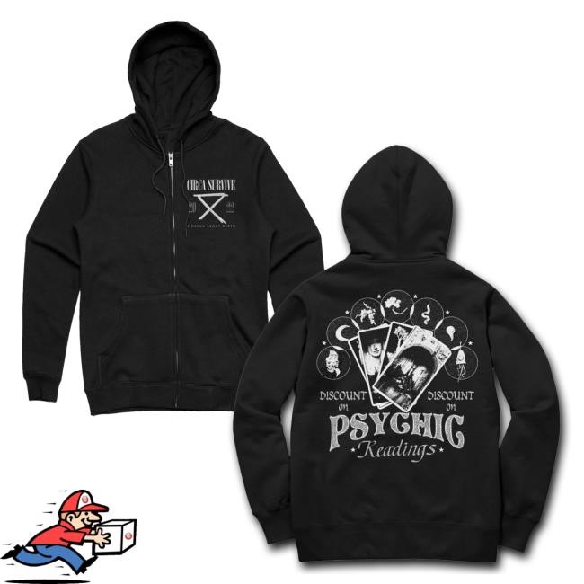 Circa Survive Psychic Readings Zipper Hoodie Circa Survive Merch Store