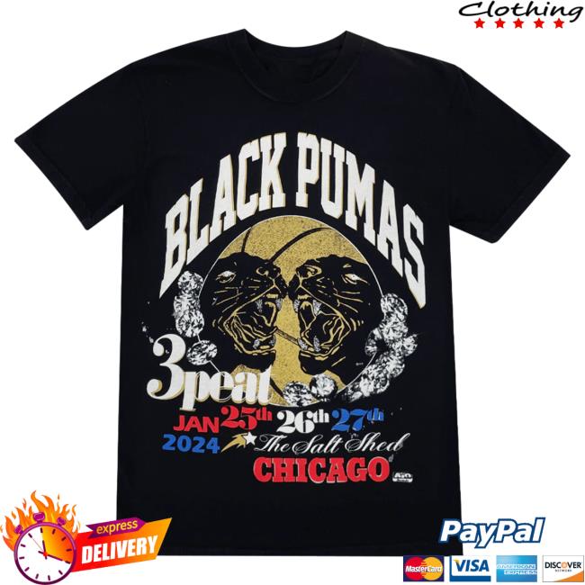 Official Hello Merch Black Pumas Chicago Live 2024 Shirt 2024 HelloMerch