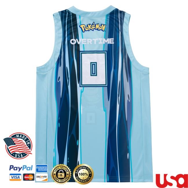 Official Overtime Tv Merch Store Shop OTE | Pokémon Cold Hearts Blastoise Jersey Popover Shirt OvertimeTv