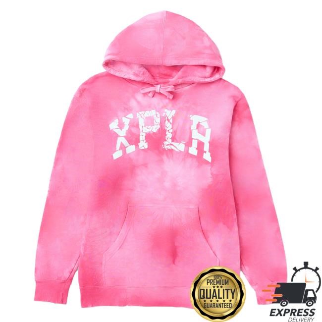 Sam And Colby Merch Store Xplr Shop Shatter.Crystal Pink Hooded Sweatshirt