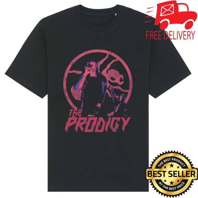Official The Prodigy Attack Mode Photo Black Shirt