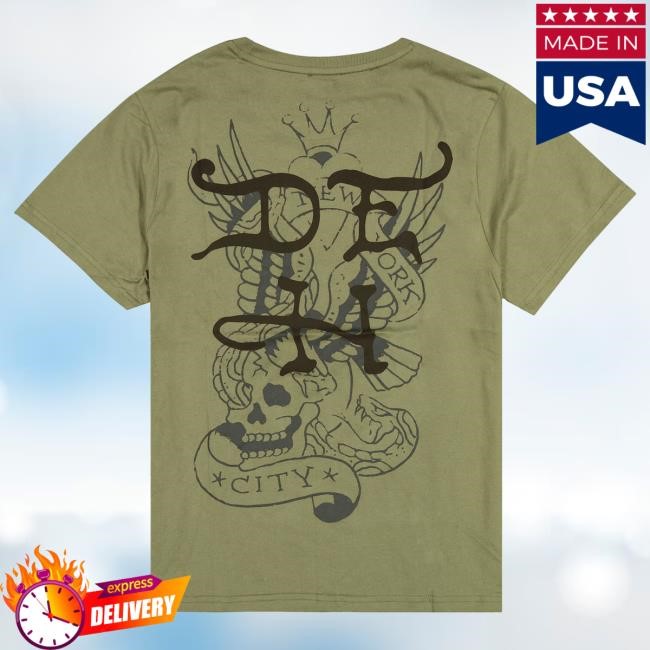 Official Ed Hardy Merch Store Heart Skull Men SS Top Shirt