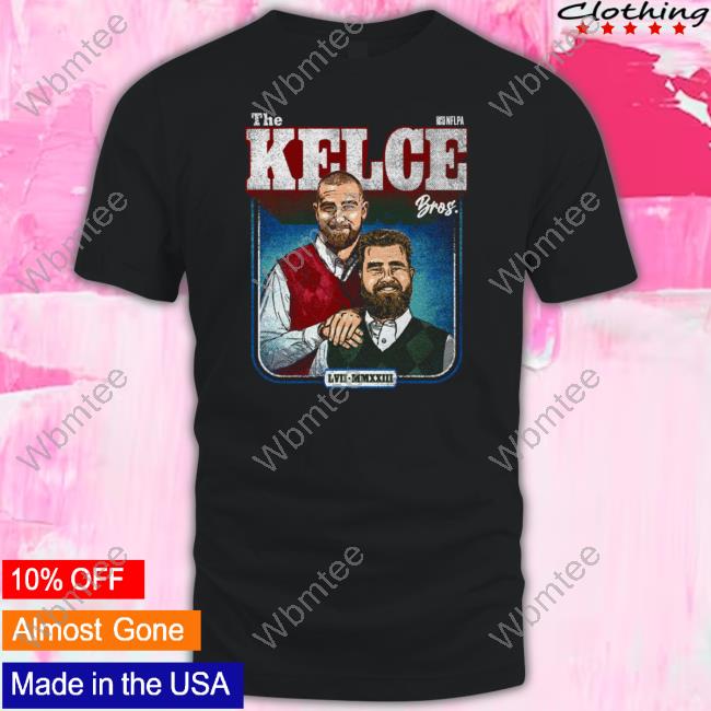 Official Jason Kelce & Travis Kelce The Kelce Bros WHT T Shirt