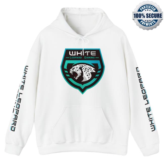 Official Soardogg Apparel White Leopard Gaming Crew neck Sweatshirt White