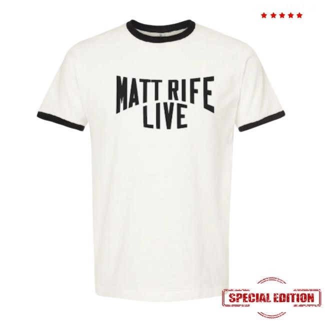 Matt Rife Live White Ringer Tour New Tee