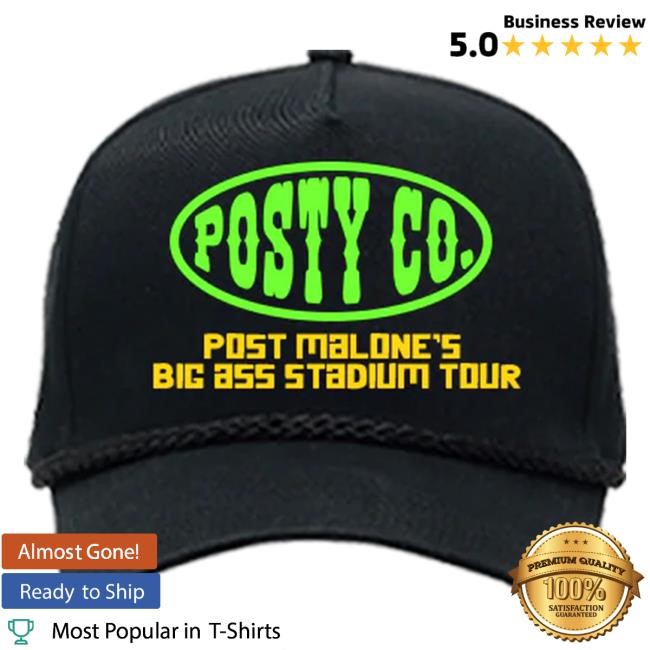 Post Malone Big Ass Stadium Tour Black Cap