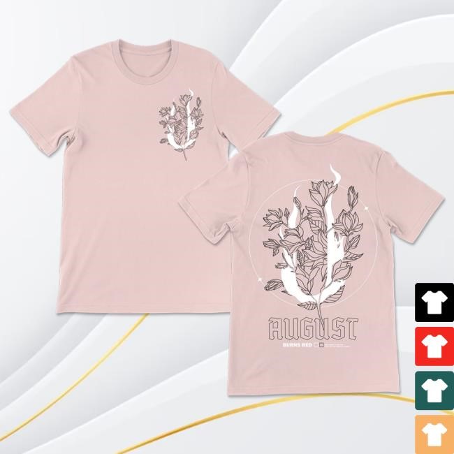 Pink Flowers New Tee August Burns Red Official Merch