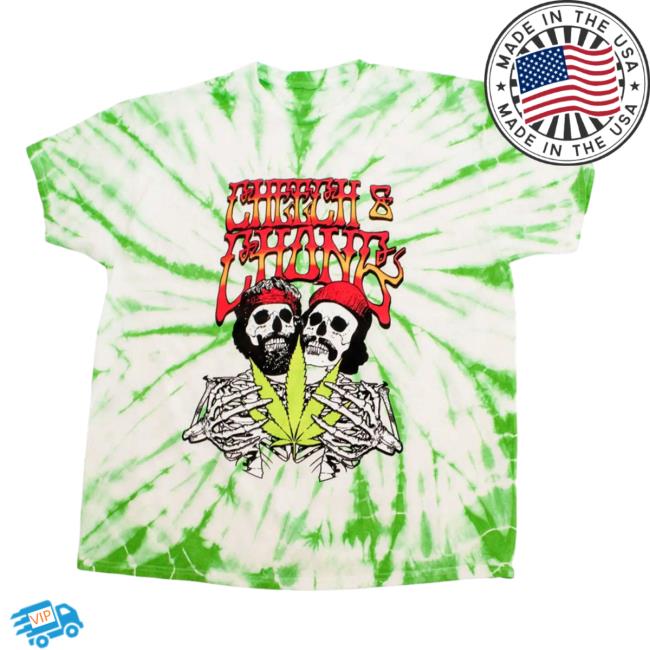 Official Cheech And Chong Store Shop 420 Collection Stoned Dead Tie Dye Green New Shirt Cheechandchong Merch