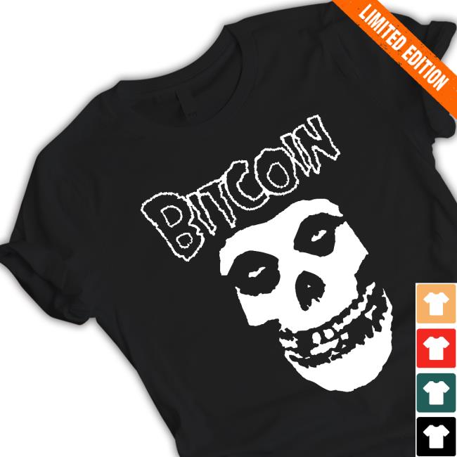 Official Bitcoin Misfits Logo Tee Shirt