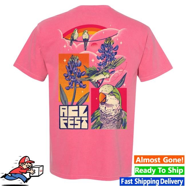 Acl Merch 2025 Bird Pocket Tshirt Austin City Limits Music Festival