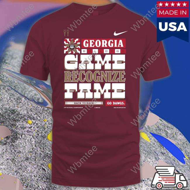 Official Georgia Bulldogs Game Recognize Fame Shirt 2023 National Champs