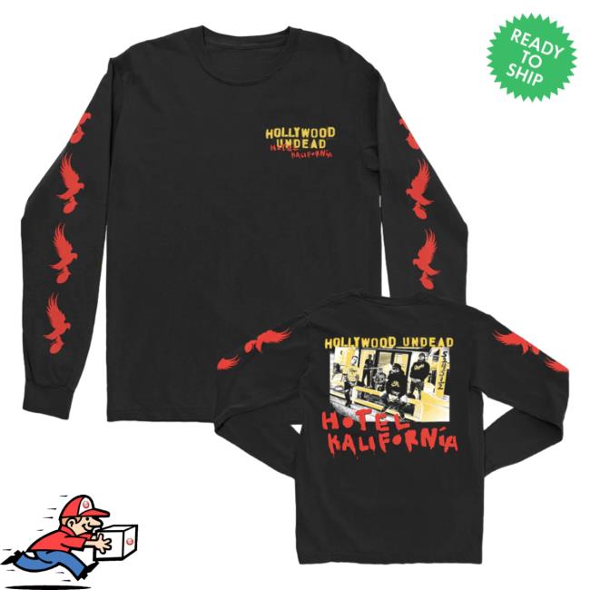 Hollywood Undead Merch Hotel Kalifornia Group Photo Tee Shirt