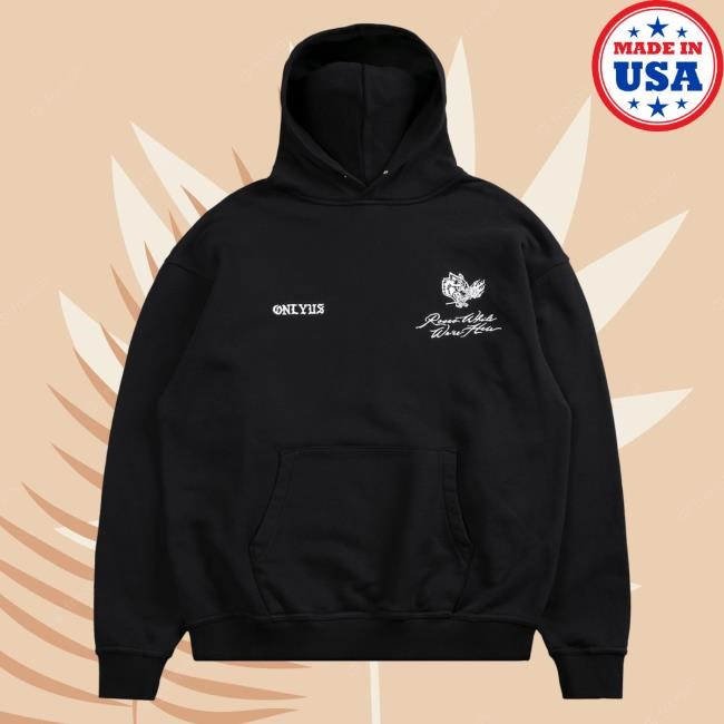 Official Darc Sport Merch Store Shop Darcsport Mori Among Roses "Side-By-Side" Pierce Popover Hoodie in Black Darc Sport Apparel Clothing