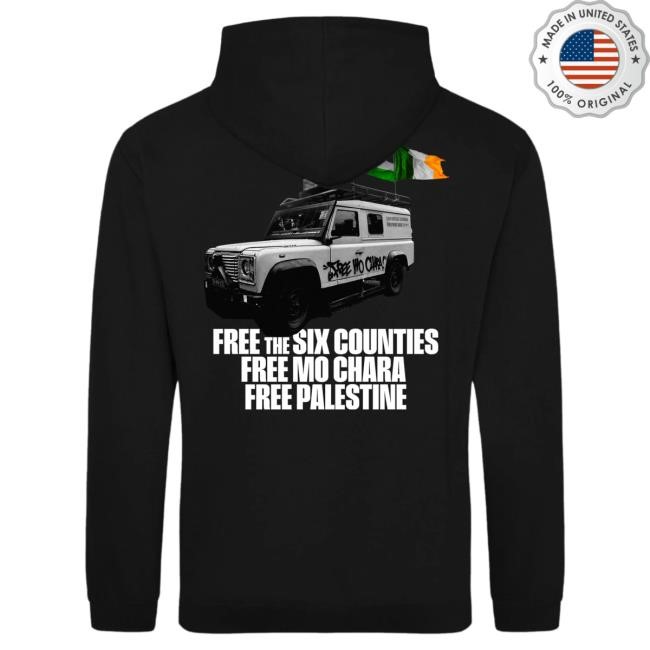 Official Kneecap Merch 'Free The Six Counties' Hooded Sweatshirt
