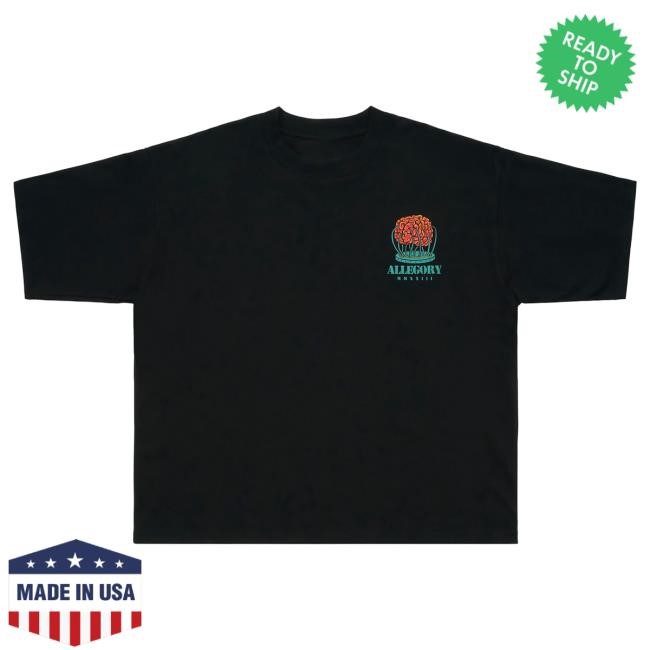 Official Allegory Clothing Psycho Pass Justice Heavyweight Shirt / Black Allegory House Merch
