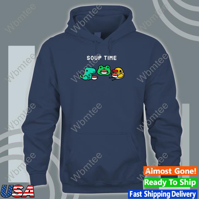 Greb Comics Merch Grebcomics Soup Time Hooded Sweatshirt Soup Time Sweatshirt