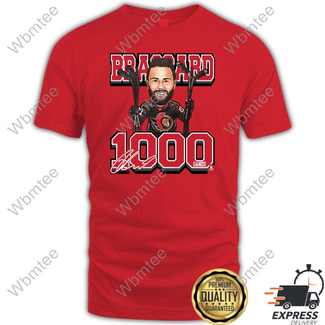 Ottawa Senators Derek Stepan Brassard 1000Th Games Hoodie