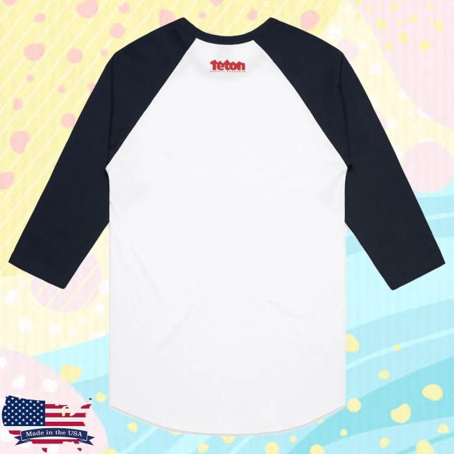 Official Teton Gravity Research Grateful Dead 60th x TGR Dead Uncle Sam Baseball LS T Shirt Navy / White