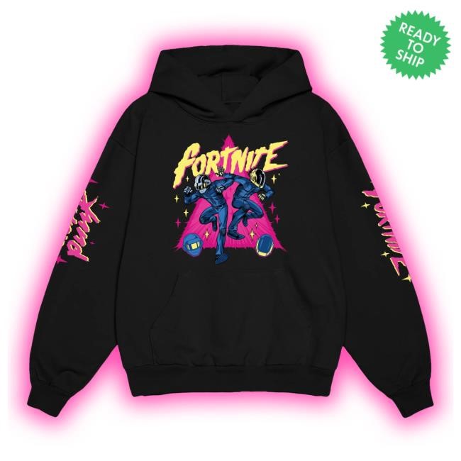 Official Daft Punk Merch Store Fortnite x Daft Punk Pullover Hoodie