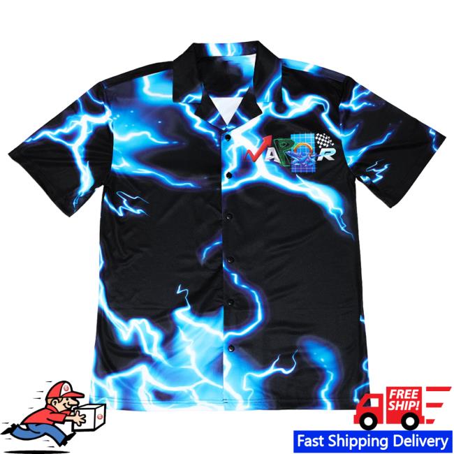 Official Vapor95 Clothing Store High Voltage Hawaiian Tee Shirt Vapor 95