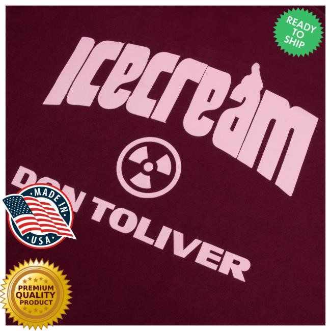 Don Toliver Official Store Merch Icecream Cones & Bones Octane Hoodie (Plum)