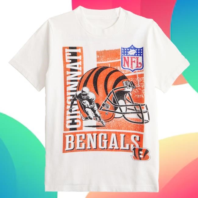Official Abercrombie And Fitch Clothing cincinnati bengals graphic Tee NFL by Abercrombie