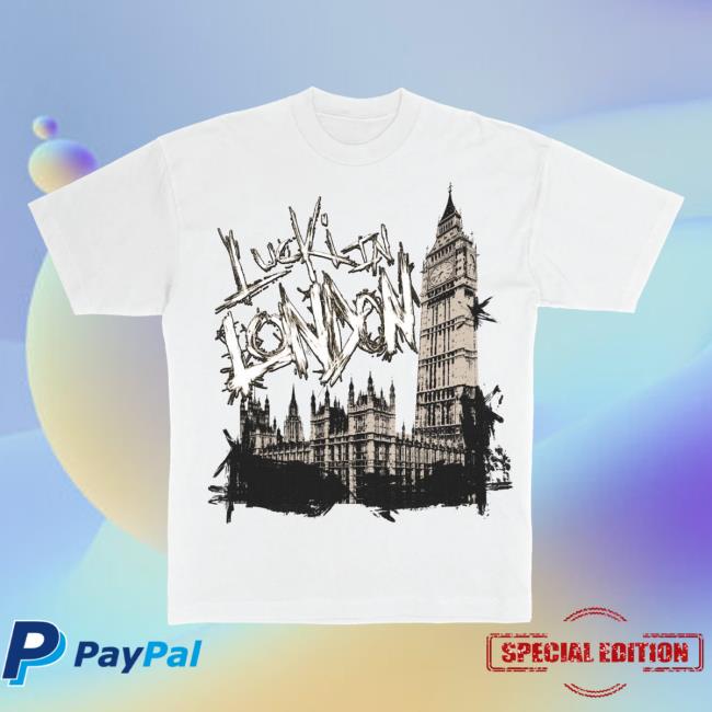 Official Sincerely Lucki Merch SincerelyLucki Lucki in London White Tee Shirt Deadboylife