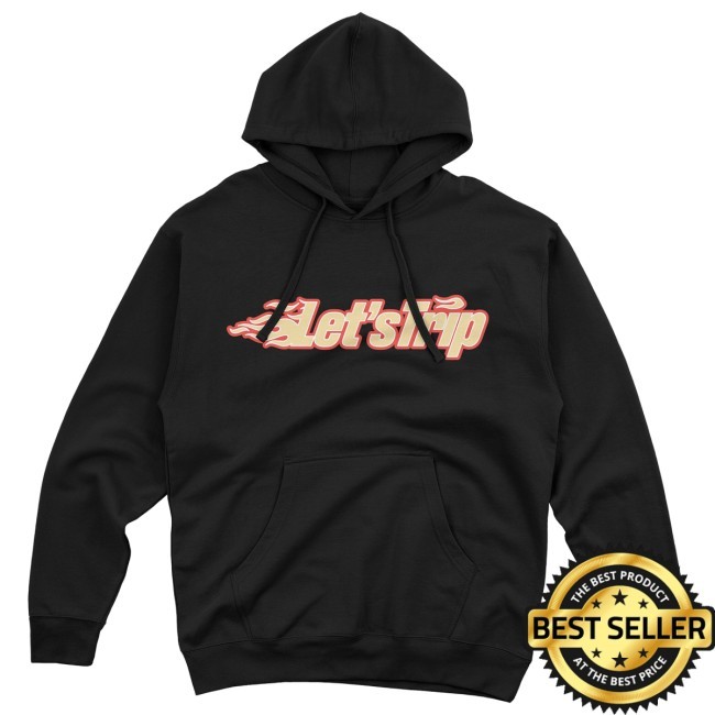 Let's Trip Flame Long Sleeve Hoodie - Black – Sturniolo Clothing