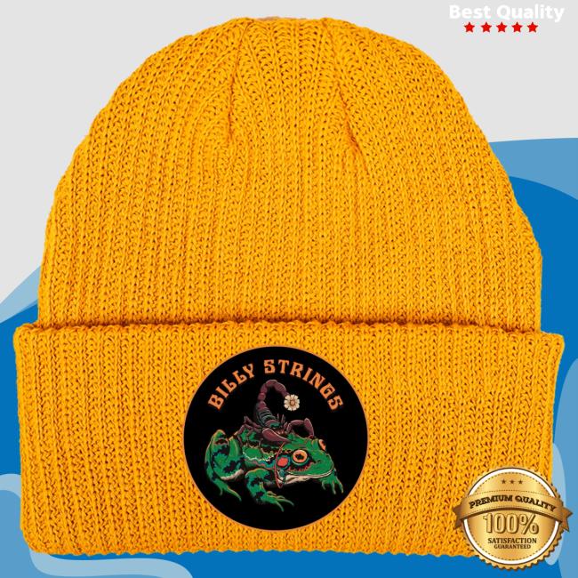 Official Billy Strings Merch Store Shop Billy Strings Rustek Marigold Scorpion Frog Patch Beanie Hat