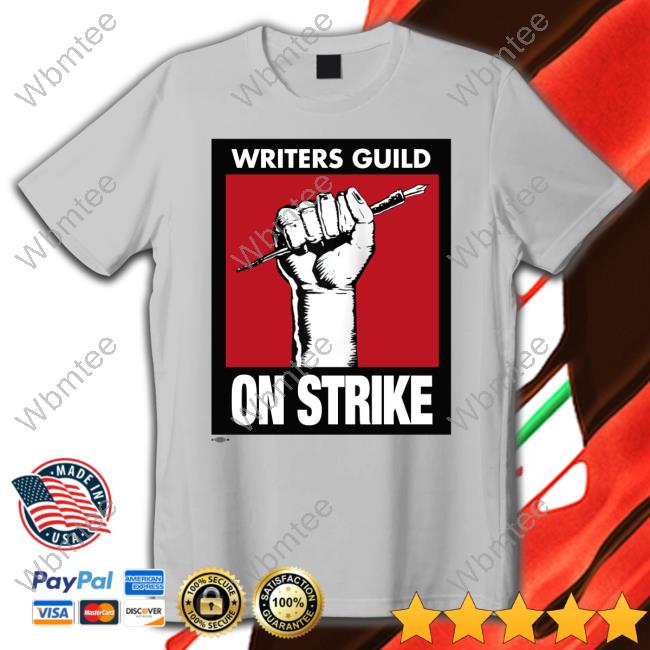 Official Writers Guild On Strike T Shirt