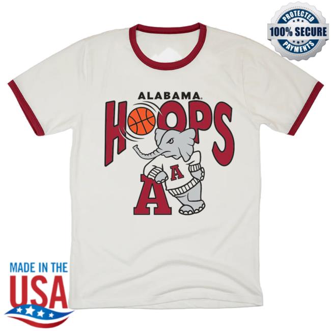 Alabama Crimson Tide Hoops Ringer Shirt 2024