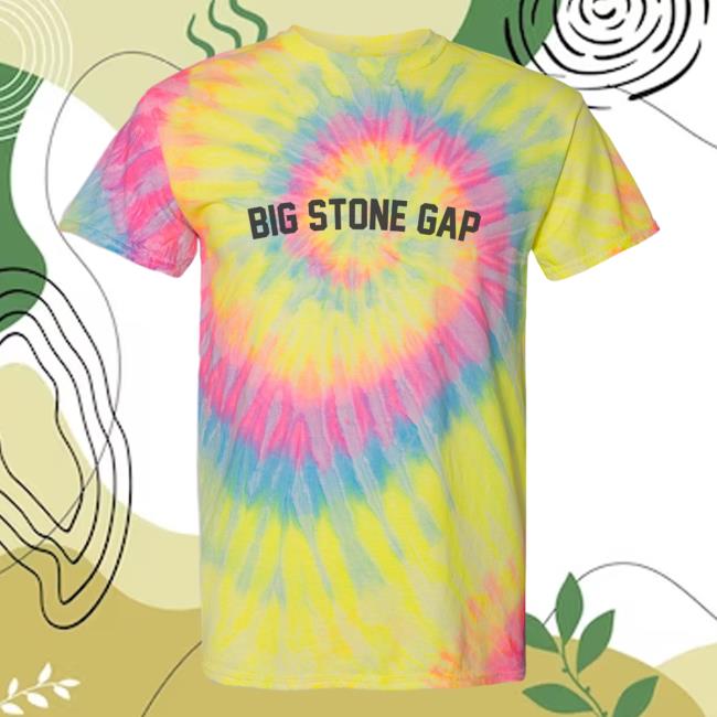 Official Hometown Apparel Clothing Merch Big Stone Gap Virginia Classic Curve Tie Dye Tshirt Dayglo